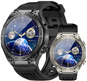 <span class=keywords><strong>Montre</strong></span> connectée JA01 avec bracelet en cuir, écran AMOLED 41-43 mm, boîtier en acier inoxydable, GPS, moniteur de fréquence cardiaque, suivi du sommeil, unisexe - Product Image 1