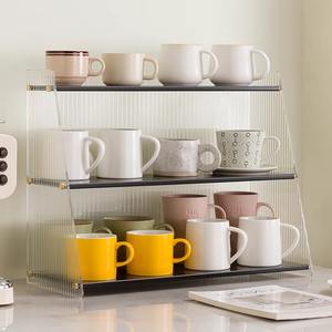 Porte-gobelet <span class=keywords><strong>en</strong></span> <span class=keywords><strong>bambou</strong></span>, support de rangement pour tasse à café, étagère <span class=keywords><strong>d</strong></span>'organisation moderne et simple de luxe léger haut de gamme - Product Image 3