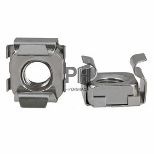 Écrous en métal durables en acier inoxydable pour armoire Fabricant d'écrous en fer à <span class=keywords><strong>cage</strong></span> Carré monté en rack OEM M4 M5 M6 M8 Écrou à <span class=keywords><strong>cage</strong></span> - Product Image 3