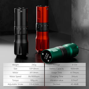 Máquina de Tatuar Inalámbrica Profesional Kiss of Dragon con Trazo Ajustable de 2.0-4.2mm para Principiantes y Artistas de Body Art - Product Image 2