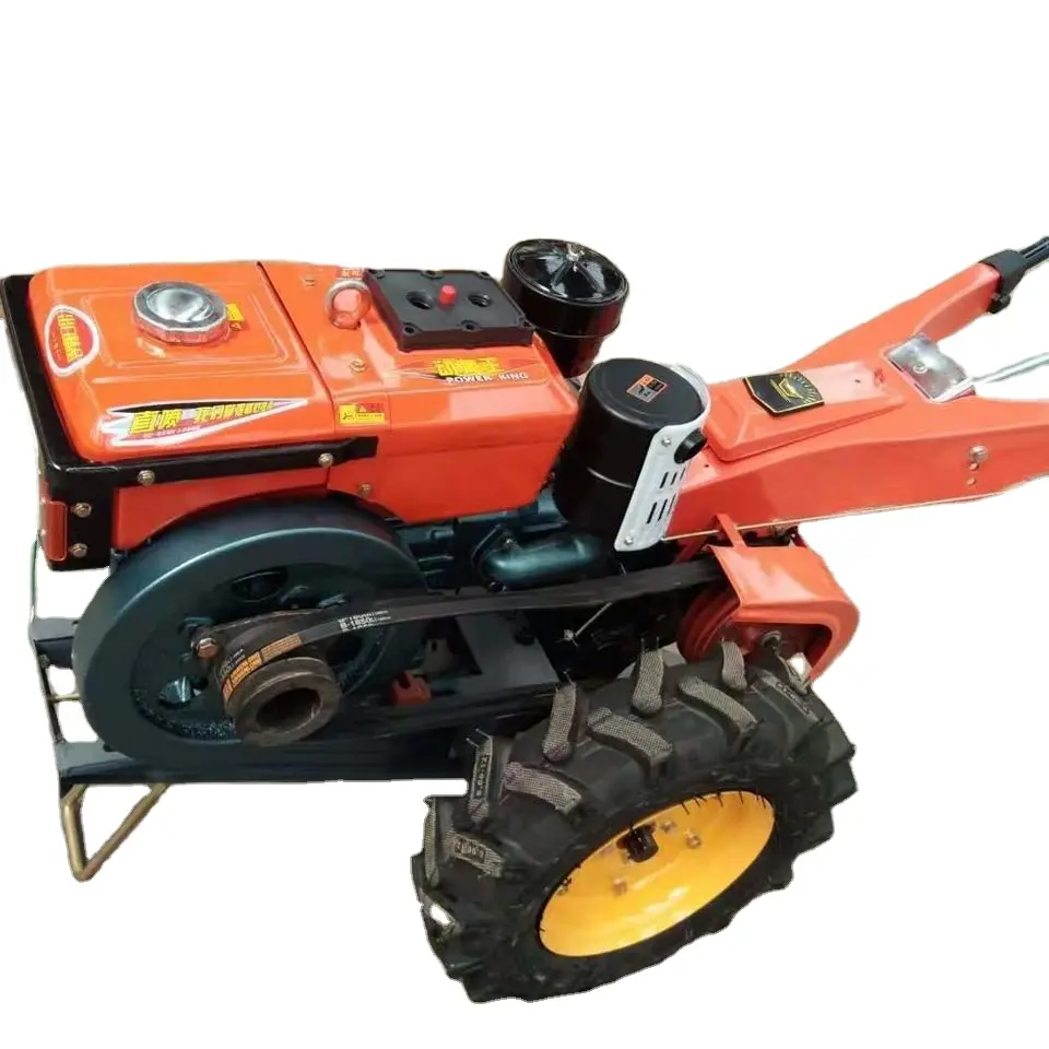 Traktor berjalan Mini penyuling daya tinggi multifungsi terjangkau 22HP/dua roda Mini traktor kultivator pertanian