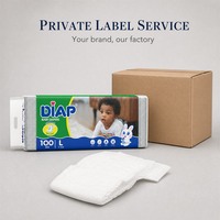 Lot de couches pour bébé DIAP, 100 pièces, taille L, douces, respirantes, parfumées, OEM ODM, marque privée, fournisseur en gros