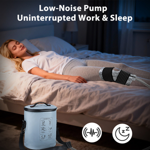 Fitease Grau 15QT Auslaufsicheres Eisfass Verstellbare Gurte 8-12 Stunden Kühlung Tragbares Kältetherapie-<span class=keywords><strong>System</strong></span> 5 Fließmodi 6 Timer CE - Product Image 4