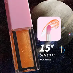 Vegan Lipgloss Lip Gloss Private Label Lip Oil Custom Label Strawberry Lip Plumping Oil Liquid MSDS 4g Vegan Makeup Regular Size