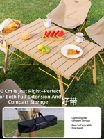 Table de camping instantanée à ouverture rapide, cadre en acier carbone renforcé, table pliante portable pour pique-nique, camping en plein air, plage