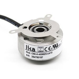 Codificador Rotatorio Lika C50-H-4096ZCU410 con Eje Hueco y Cables, Hecho en Italia - Product Image 1
