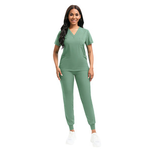 Set di uniformi mediche all'ingrosso 42109 Primavera Estate per medici e infermieri, elasticizzati, ad asciugatura rapida, unisex, taglie forti - Product Image 3