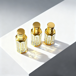 Mini Octagon Shape Perfume Glass Tola Bottle Arabic <b>Small</b> Perfume Bottle Crystal 3/6/12ml Oud Luxury Perfume Bottle Glass - Product Image 5