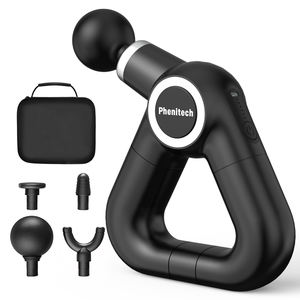 Pistolet de massage triangulaire Phenitech à vibrations profondes pour les tissus musculaires, thérapie des points gâchettes ciblée pour soulager les douleurs corporelles - Product Image 1