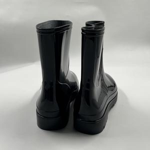 Botas de lluvia sanitarias antideslizantes de PVC de altura corta negras, <span class=keywords><strong>calzado</strong></span> impermeable, botas de seguridad - Product Image 5