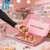 Boîtes cadeaux de luxe personnalisées roses pour biscuits, boîtes à pâtisserie avec logo, boîte à gâteaux, boîte à biscuits pour friandises, desserts, cupcakes, beignets, muffins, brownies