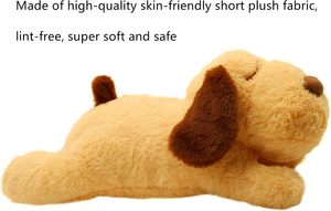 Cute Dog Heartbeat Soft <b>Plush</b> Squeaky Toy for Separation Anxiety Relief and Calming Aid <b>Cat</b> Teaser - Product Image 4