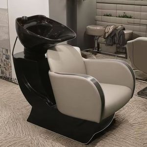 Fauteuil de lavage K Barbershop, petit, inclinable, avec bac en céramique, pour salon de coiffure, export - Product Image 5