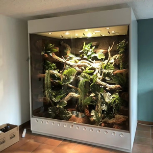 Serpent Enceinte Pvc 4 pi Reptile 200 Gallon 90x30x50 réservoir Humidificateur d'angle Taille personnalisée Lézard Incassable <span class=keywords><strong>Paludarium</strong></span> Terrarium - Product Image 1