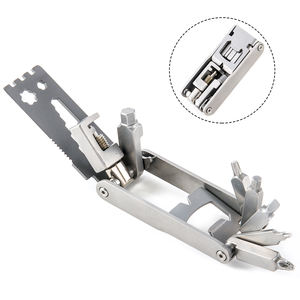 Taille de poche facile à transporter stockage chaîne disjoncteur clés Allen <span class=keywords><strong>clé</strong></span> à <span class=keywords><strong>rayons</strong></span> outil pliant vélo réparation outil Kit vélo Multitool - Product Image 1