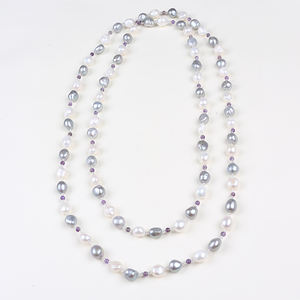 <span class=keywords><strong>Collana</strong></span> <span class=keywords><strong>Lunga</strong></span> <span class=keywords><strong>con</strong></span> Perle Barocche e Ametista - Product Image 3