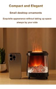 Regalo de Navidad creativo Chimenea de carbón 3D Aroamterapia Humidificador de aire Portátil Hogar Escritorio Aurora Aroma Difusor - Product Image 5