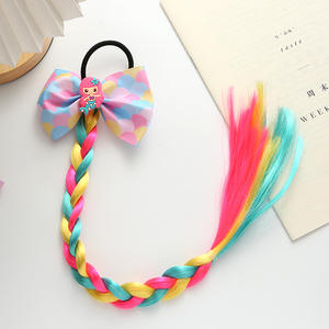 CN treccia parrucca per <span class=keywords><strong>capelli</strong></span> da bambina con coda di cavallo per <span class=keywords><strong>capelli</strong></span> a coda di cavallo unicorno sirena principessa <span class=keywords><strong>Extension</strong></span> per <span class=keywords><strong>capelli</strong></span> - Product Image 5