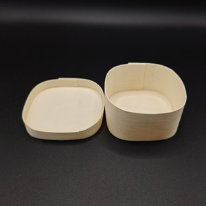 Boîte alimentaire en bois biodégradable, boîte à pâtisserie jetable en bois, emballage écologique pour gâteaux, boîte cadeau pour boulangerie - Product Image 6