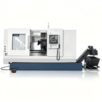 Tour CNC à banc incliné TCK56, portée de coupe 560 mm, longueur de travail 1000 mm, tourelle GSK à 8 positions, machine de tournage robuste