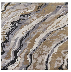 Alfombras de lana y seda anudadas a mano de primera calidad, diseños persas y modernos, alfombras de lujo hechas a mano, tapetes para puerta. - Product Image 1