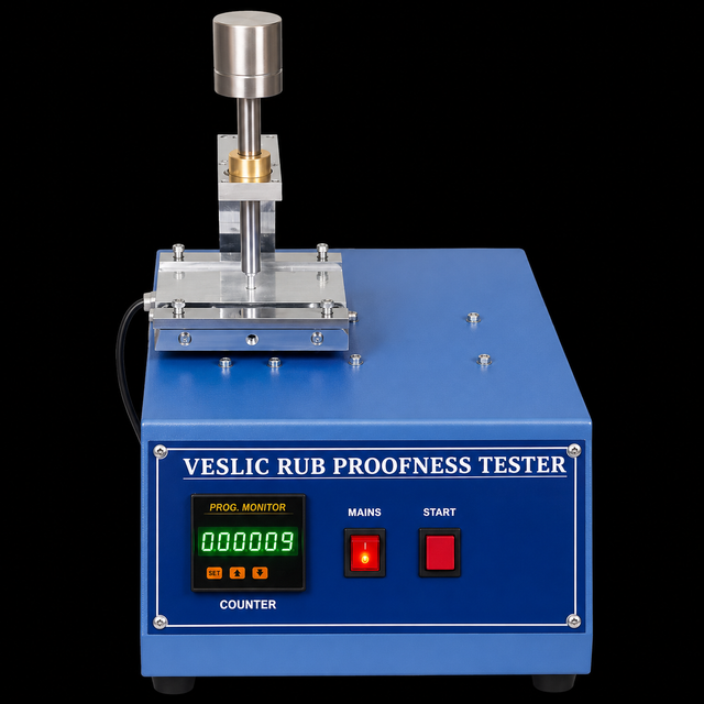 Veslic Abrasion Tester Measuring and Analysing Instrument for Leather and Textile Testing