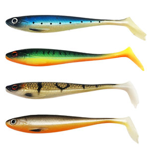 Guo Song Vente en gros 3D Bionic Soft Lure 7cm 10cm Worm Soft Fish Fishing Lure Bass T-Tail Swimbait Fishing Bait - Product Image 5