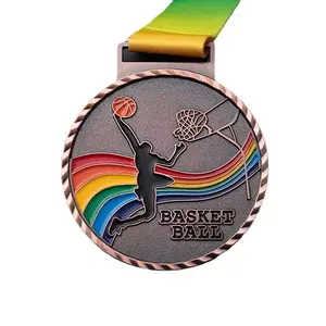 Hoge Kwaliteit Custom Sport Running Marathon Medaille 3D Voetbal Basketbal Gouden Medailles Metalen Zwemmen Medailles