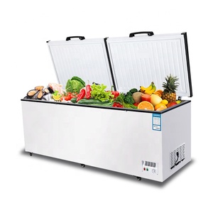 Supermercato commerciale congelatore orizzontale di grande capacità congelatore orizzontale congelatore <span class=keywords><strong>frigorifero</strong></span> <span class=keywords><strong>con</strong></span> due scomparti - Product Image 4