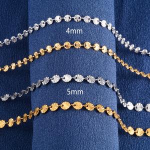 Collar Vintage para Mujer <span class=keywords><strong>Sunshine</strong></span>, Cadena de Eslabones Redondos de Acero Inoxidable, Color Dorado y Plateado, Longitud de 14 a 30 Pulgadas, Joyería de Gargantilla - Product Image 3