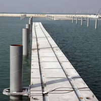 Plataforma de pontones de hormigón flotante Marina Bloque de muelle de hormigón modular Durable y fuerte