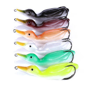 10cm/18.5g rubber fishing soft duck lure soft plastic fishing lures fishing lures frog