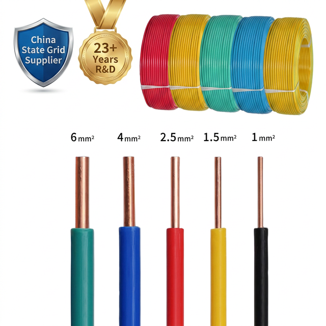 23 Years Factory BV Single Core PVC Copper Building Wire-China State Grid for IEC 60227 1.5mm 2.5mm 4mm