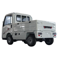 Mini camionnette électrique à cabine fermée, homologuée EEC COC, 4 roues, robuste, 2000W, avec benne en acier.