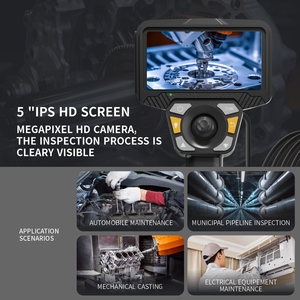 5 inch IPS màn hình 6 mét ống kính kép IP67 không thấm nước video borescopes, CE cert. Handheld công nghiệp nội soi kiểm tra máy ảnh - Product Image 5