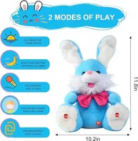 Juego de Peluche de Conejo Montado Personalizado para Bebés con Módulo de Sonido Grabable, Altavoz de Salida Analógica, Entrada de CC para Juguetes y Juegos
