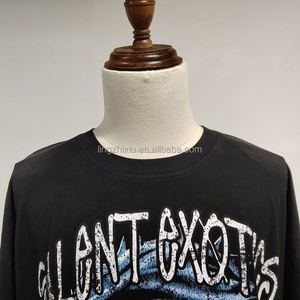 Sweat-shirt à capuche unisexe vintage délavé avec logo personnalisé, imprimé graphique surdimensionné, 100% coton, pour hommes, de haute qualité - Product Image 5