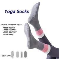 Chaussettes de yoga Pilates personnalisées, chaussettes de fitness professionnelles de haute qualité, chaussettes de yoga personnalisées par des professionnels