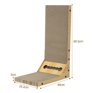 Mèo gãi Pad dọc sóng chuông bóng vật nuôi cung cấp hình chữ L tông mèo scratcher - Product Image 4