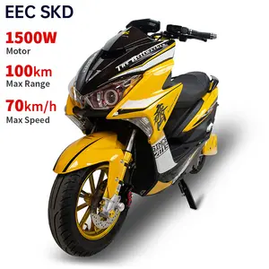 <span class=keywords><strong>Moto</strong></span> Électrique Cyclomoteur Vente en Gros 12 Pouces 1500W Vitesse 70 km/h Longue Portée 100 km - Product Image 1