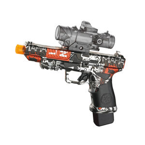 KK 25CM 2 in 1 yumuşak kurşun elektrikli jel topu Blaster otomatik sıçramak topu tabancası saat ile ücretli Boys için - Product Image 3