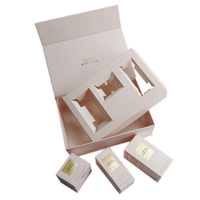 Boîte cadeau magnétique mate avec logo écologique, emballage cosmétique de luxe en carton rigide à fermeture plate