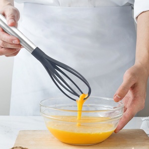 Ustensiles de cuisine haut de gamme, ensemble d'outils de cuisine, accessoires de cuisine, ensemble d'ustensiles de cuisine en nylon avec manche en acier inoxydable - Product Image 4