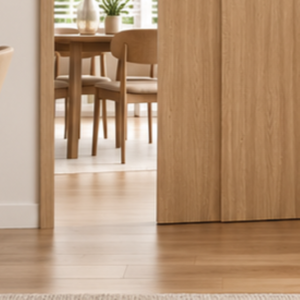 Porte coulissante moderne en PVC stratifié, glissement fluide, résistante à l'humidité et à la déformation, motif personnalisé pour la décoration de la maison, de l'hôtel et des armoires. - Product Image 4