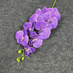 9 Têtes Real Touch Latex Orchidée Tiges Fait à la Main 3D Imprimé Artificielle Phalaenopsis Fleurs Mariage Orchidée Décorative Fête des Mères - Product Image 6
