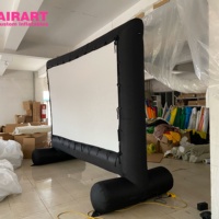 Écran de cinéma gonflable pour activités de plein air, écran de cinéma gonflable pas cher pour événements