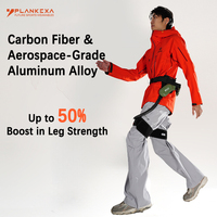 Exosquelette robotisé Climber 3 alimenté par l'IA, orange, électrique, léger, pour l'assistance sportive et la randonnée