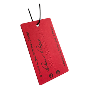 Etiqueta colgante de papel para ropa de lujo con logotipo de marca personalizado con Pin de cuerda, etiqueta colgante UV mate en relieve de cartón impreso para ropa - Product Image 5