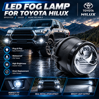 Kit de feux antibrouillard jaunes 12V 42W pour Toyota Hilux Pickup Truck Off Road Retrofit Upgrade 6000K 5900 Lm IP67 Étanche VAHID F13