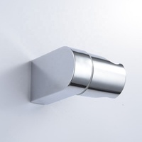 Barre de douche coulissante réglable en plastique ABS chromé avec design écologique, fixation murale pour salle de bain